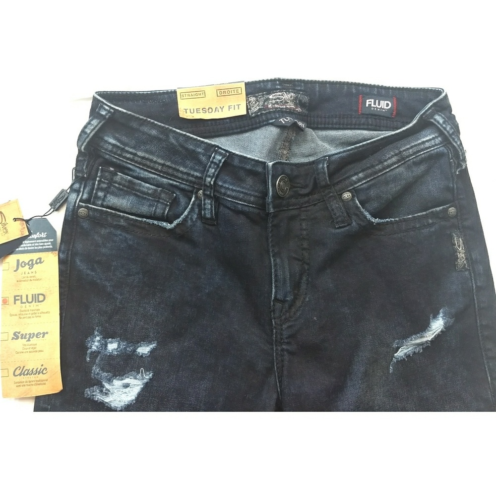 Silver Tuesday Mid Skinny Jeans - Picture 3 of 7